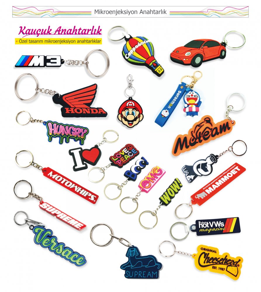 Silikon Kauçuk Anahtarlık