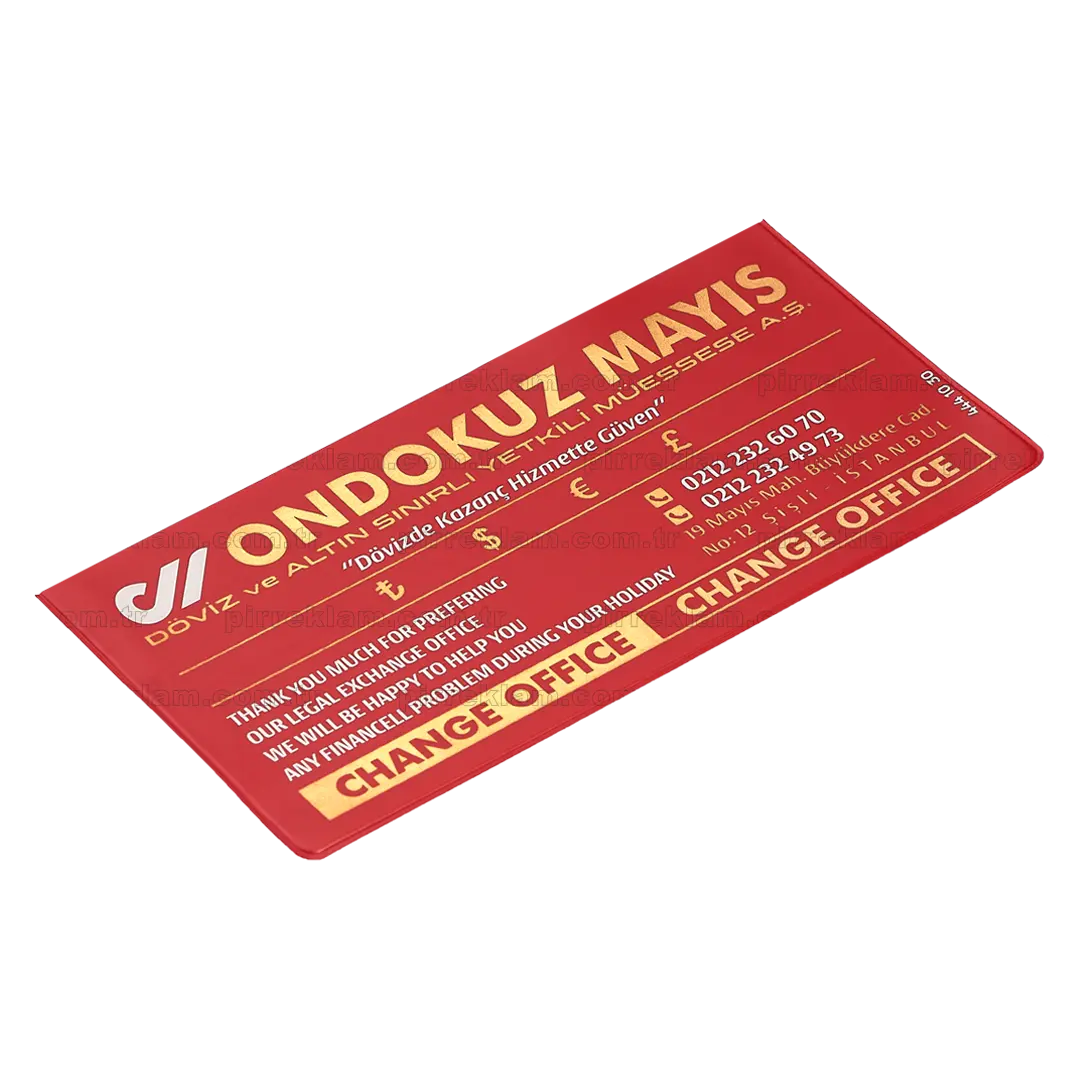 Küçük Boy Pvc  Döviz Kabı (Standart 0,20 Micron) - 1