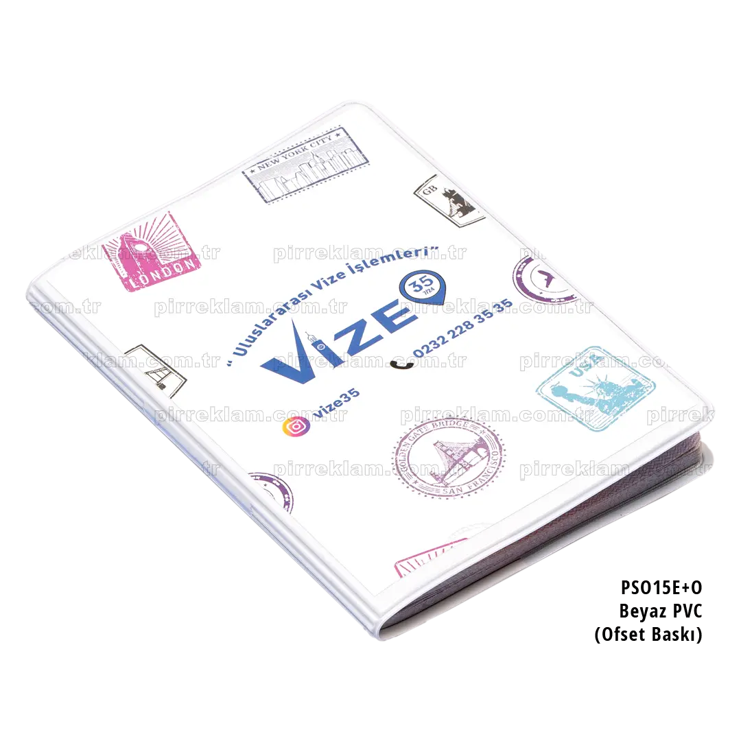 Ofset Baskı Folyo Pvc Pasaport Kılıfı